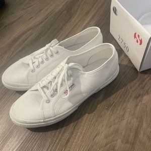 Superga Cotu Classic white canvas sneakers, size 9.5